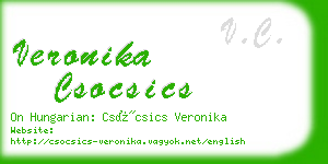 veronika csocsics business card